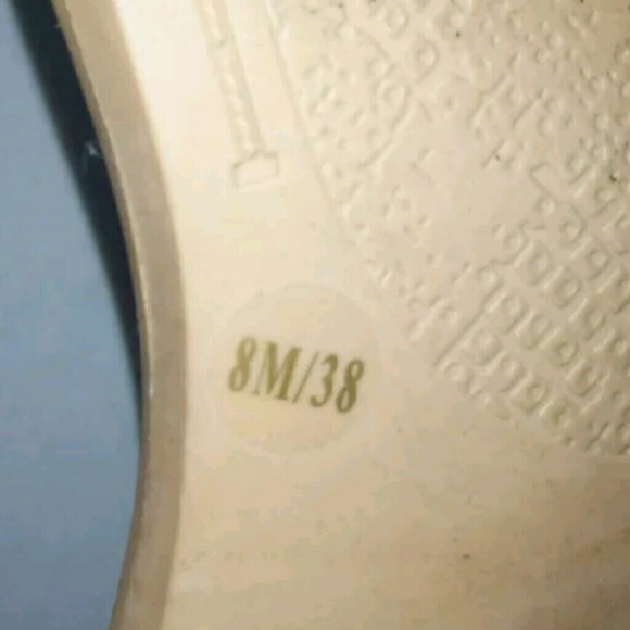 LUCKY BRAND 8M Tan Pink White Leather Sandal - Picture 7 of 8